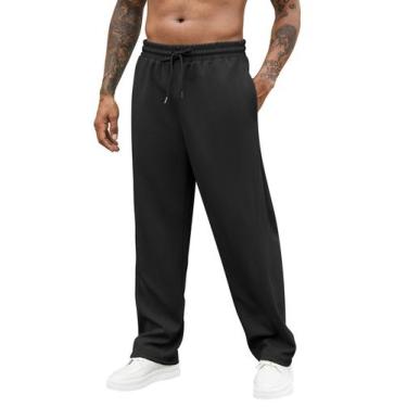 Imagem de Calça de moletom masculina Hardaddy Yoga Athletic Lounge preta S
