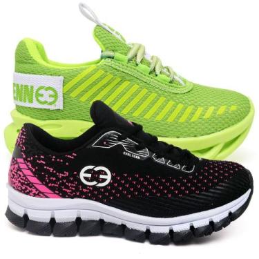 Imagem de Tênis Infantil Feminino Esportivo Modelos Diferentes - Kit 2 Pares Ver