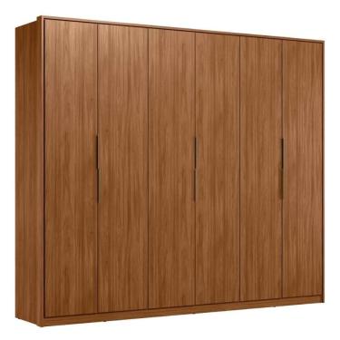 Imagem de Guarda Roupa Casal 6 Portas E 6 Gavetas Atrice Nogueira Touch Demobile Nogueira Touch