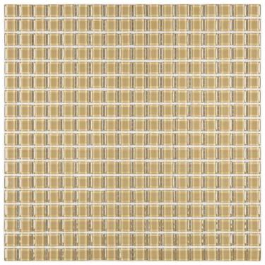 Imagem de Pastilha de Vidro Cristal de 30cm X 30cm Rende Glass Mosaic