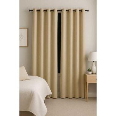 Imagem de Cortinas tecido blackout corta luz - R A CONFECCOES, PALHA, 5X2,80