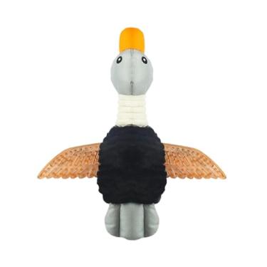 Imagem de Baoblaze Brinquedo para cães com guinchos Geese, suprimentos para animais de estimação, fofos com guinchos, enriquecimento, mastigação, brincadeira, Preto
