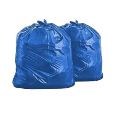 Imagem de Saco De Lixo 100 Litros Colorido Azul Comum Com 100 Unid - Higipack