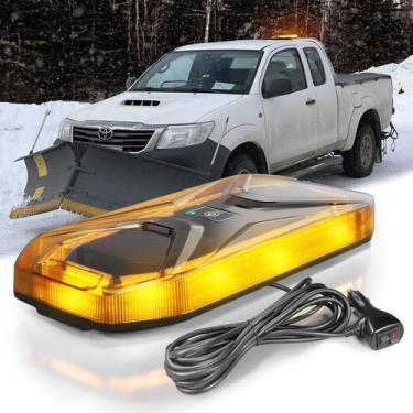 Imagem de Barra de luz estroboscópica para veículos Agrieyes 68 LED âmbar 12/24V