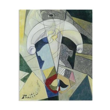 Imagem de Zeichn8u Pôster Max Ernst Mattamathics Reproduções de pinturas famosas Surrealismo Tela de parede Max Ernst Decoração de parede para presentes de sala de estar 80 x 60 cm (32 x 24 polegadas) sem