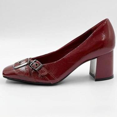 Imagem de Sapato Bottero em Verniz Salto Bloco Médio Feminino-Feminino