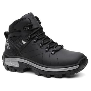 Imagem de Bota Masculina Couro Legítimo Emborrachado Com C.A CatPro Resistente Reforçado Sola Antiderrapante-Masculino