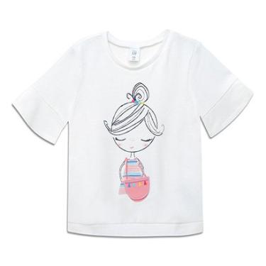 Imagem de Camiseta Infantil GAP Monkey Purse Feminina-Feminino