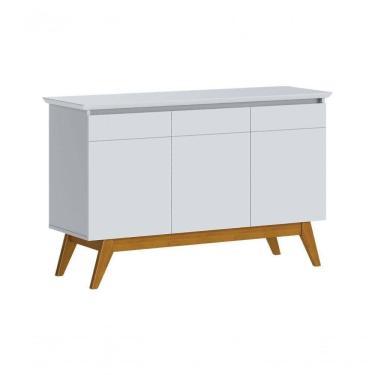 Imagem de Buffet Classic 3 Portas Branco Acetinado - Imcal Móveis