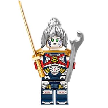 Imagem de LEGO Ninjago: PIXAL Minifigure with Wrench and Gold Katana P.I.X.A.L.