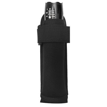 Imagem de Coldre para lanterna tática, suporte de lanterna de topo aberto, tocha MOLLE para cinto de serviço, estojo de transporte de tocha tática