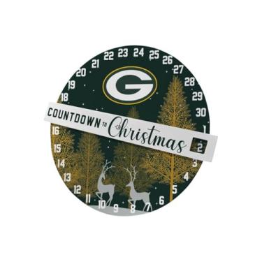 Imagem de Pegasus Sports Placa de parede NFL Countdown to Christmas - 30,5 cm, cores do time (Green Bay Packers)