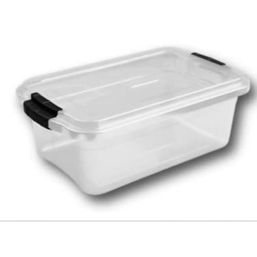 Imagem de Caixa Organizadora Transparente com Tampa e Travas 3 Litros (1)