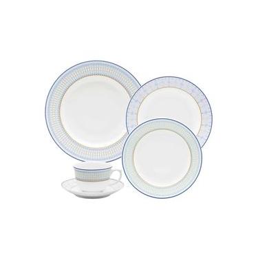 Imagem de Jogo de Jantar e Chá Oxford Flamingo Lazuli 30 Peças Porcelana Cor Intensa Sofisticada