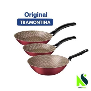 Imagem de Jogo de Frigideira Tramontina Turim Panela Tramontina Frigideira WOK T
