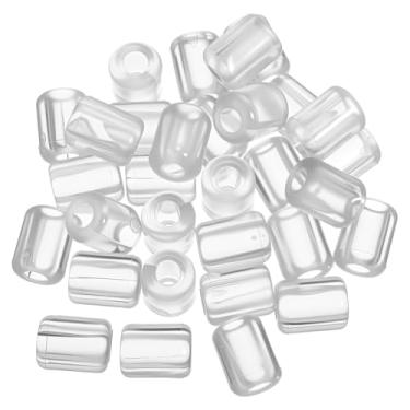 Imagem de 50 pacotes de pés de rack de pia de cozinha, 5 mm ID x 10 mm OD de substituição de pia de plástico protetor de grade de plástico amortecedores de borracha protetor de pára-choques de arame acessórios