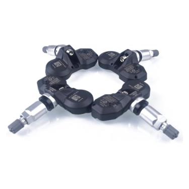 Imagem de Kit de Sistema de Monitoramento da Pressão dos Pneus para Audi RS6 2008-2014 - Sensor de Pressão dos Pneus/Aviso TPMS 95560602100 (4 peças)