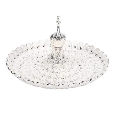 Imagem de Generic Prato de Doces de Metal, Bandeja de Servir Em Liga de Zinco Em Formato de Pavão para Frutas, Biscoitos, Lanches, Joias Com Superfície Polida Espelhada para Decoração de Casa, Festa (branco