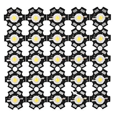 Imagem de FTVOGUE Conta de LED COB de 25 Unidades 3,2-3,4 V, Fonte de Luz de Chip Integrado de Alto Brilho, Lâmpada de Foco de 3 W para Tráfego, Iluminação de Paisagem, Downrods Com 6000-6500 K (20.000-25.000K)