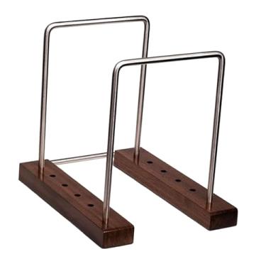 Imagem de ＫＬＫＣＭＳ Organizador minimalista de discos de, porta-álbuns, prateleira de madeira para guardar jornais, arquivos e documentos.