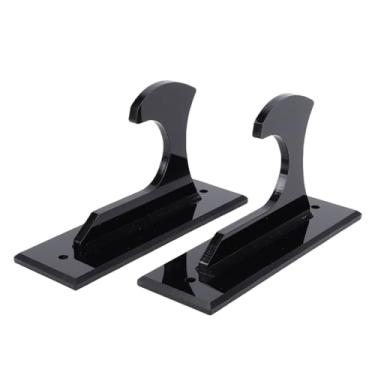 Imagem de Keenso Suporte de Parede de Espada Acrílica, Rack Resistente de Suporte de Espada para Exibição de Katana Wakizashi Tanto para Sala de Estar, Galeria de Escritório (BLACK)