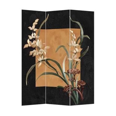 Imagem de Divisor de quarto, 3 painéis de tela de privacidade de madeira de 1,8 m de altura, tela dobrável de privacidade, divisória de sala portátil, para escritório em casa, restaurante, quarto (altura 190 cm