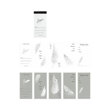 Imagem de Conjunto De Blocos De Notas Em Papel Metalizado Dourado E Prateado Com