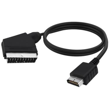 Imagem de YARCHONN RGB to SCART AV Cable Compatible with PS2 PS3 SCART AV TV Audio Video Converter Cable Male to Male Connector Game Console Replacement Lead Cord PAL NOT for HDMI -1.8M/ 5.9FT