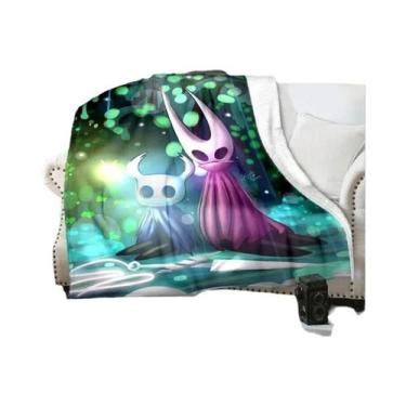 Imagem de Cobertor 3D Impresso De Cartoon Do Jogo Hollow Knight, Confortável E M