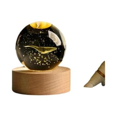 Imagem de Globo Do Sistema Solar Em Cristal Com Gravação a Laser 3D De 6cm, Plan