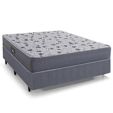 Imagem de Cama Box Queen Desmontável Herval Black, Espuma Alto Suporte, 64x158x1
