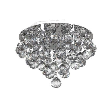 Imagem de Plafon Lustre De Cristal  30Cm   Estar Living Hall