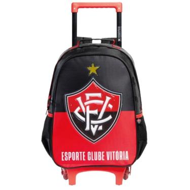 Imagem de Mochila Escolar Rodas E Alças Futebol Vitória 16558