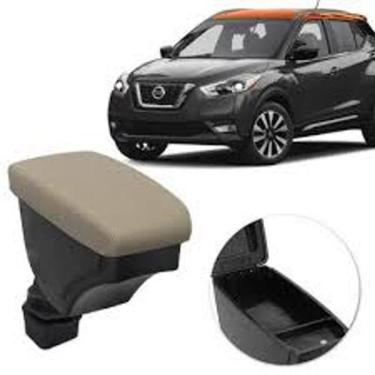 Imagem de Apoio De Braço Cobat sintético Bege Com Costura Branca