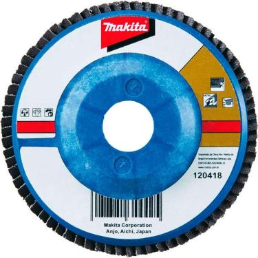 Imagem de Disco De Lixa Flap 180x22mm Grão 60 Para Metais E Inox Makita D-36435