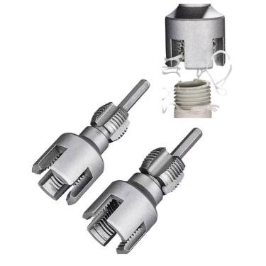 Imagem de Jogo Tarraxa Abridor de Rosca Interna e Externa em Cano PVC 1/2 e 3/4` para Parafusadeira