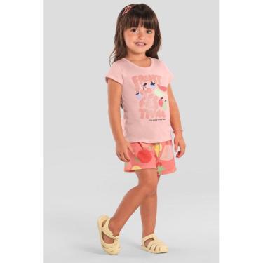 Imagem de Conjunto infantil menina com frutas brilhante Brandili