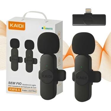 Imagem de Microfone Lapela Sem Fio Profissional – Áudio Cristalino com Redução de Ruído | Compatível com iPhone. Para Vídeos, TikTok, YouTube e Lives (Lightning, até Iphone 14)