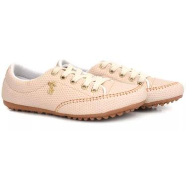 Imagem de Sapatênis Tênis Feminino Casual Nude Metal Gato - Izabela Araújo, Nude