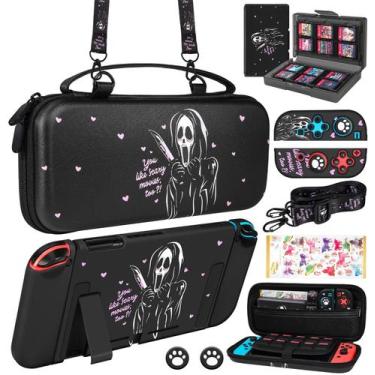 Imagem de Kit de accesorios de almacenamiento Xinocy 9 en 1 para Nintendo Switch