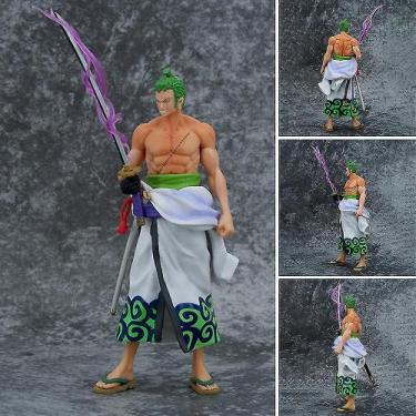 Imagem de Boneco de ação Sajy Cartoon One Piece Roronoa Zoro 24cm - Gloome Store