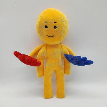 Imagem de Brinquedo de pelúcia Poppy Playtime Player amarelo 25 cm com algodão P