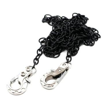 Imagem de Corrente de reboque de metal para carro RC com gancho de reboque para 