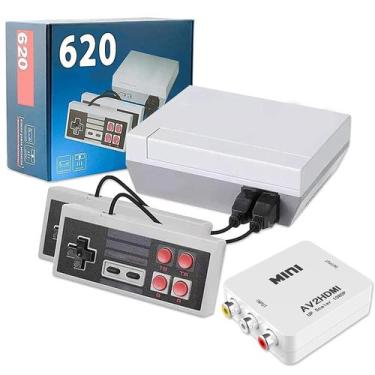 Imagem de Consola de jogos retro ZeroStory de 8 bits com 620 jogos e 2 controles