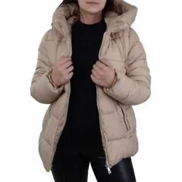 Imagem de Jaqueta Feminina Facinelli By Mooncity Nylon Bege Kaqui - 620262-Feminino