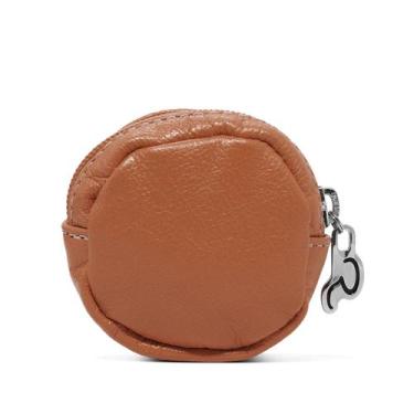 Imagem de Porta Moedas de Couro Dime, Caramelo
