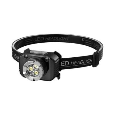 Imagem de Lanterna De Cabeça LED Recarregável Com Sensor COB, Zoom E À Prova d'Á