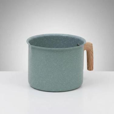 Imagem de Leiteira Indução Antiaderente Caneca Fervedor Cerâmica 1,8L Verde - Rm