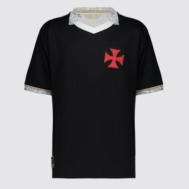 Imagem de Camisa Vasco Eterno Infantil Preta - Braziline, 10 ANOS