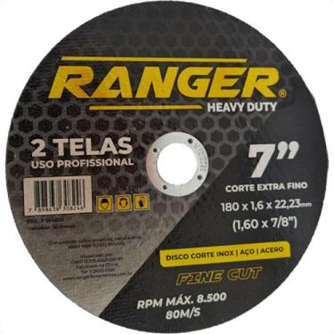 Imagem de Ranger Disco Inox 7 X 1.6 X 7/8 - Kit C/10 Un